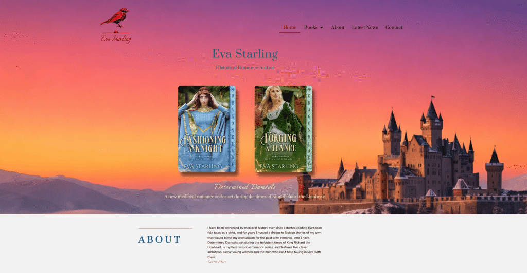 Historical romance Author Eva Starling